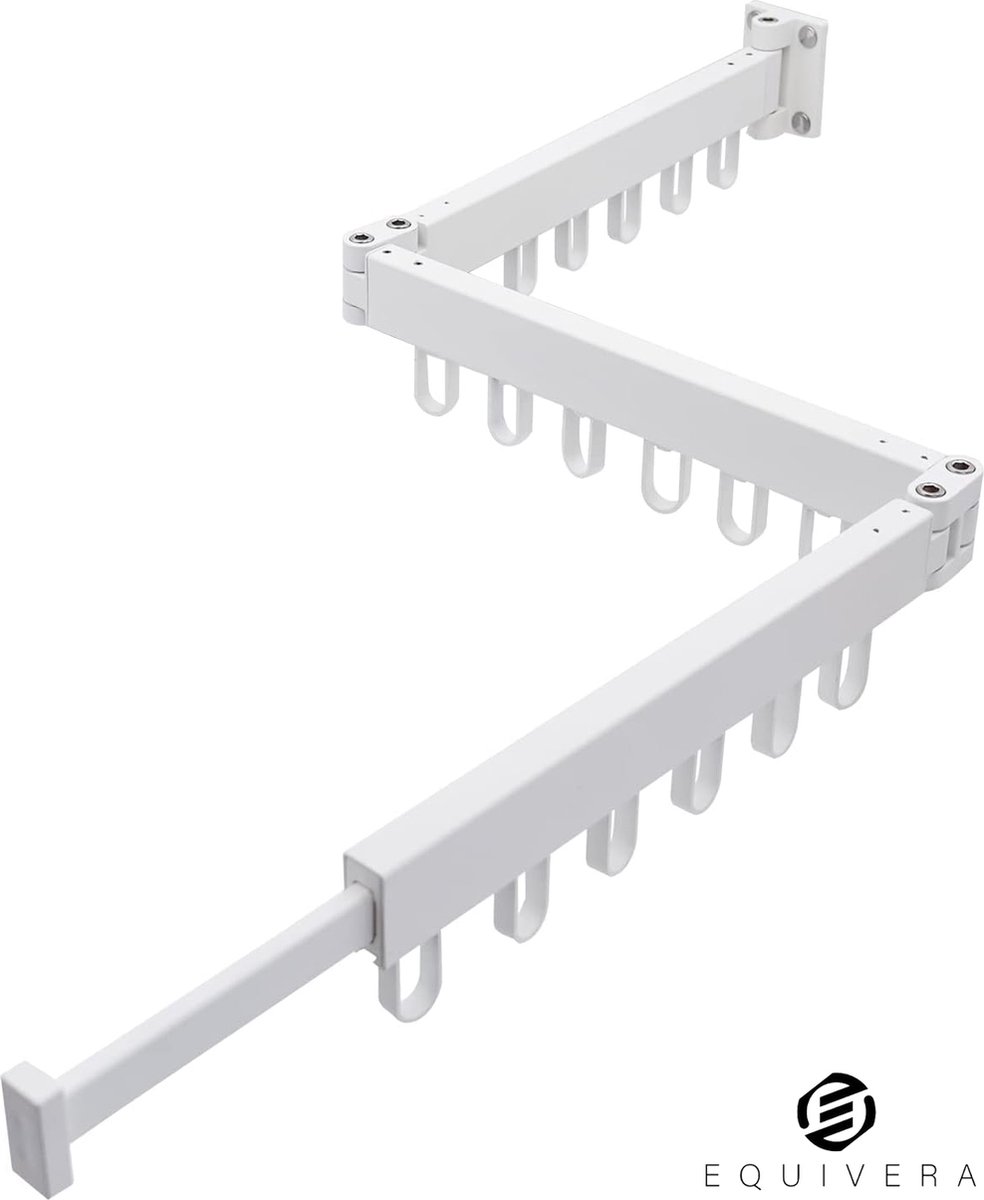 Goedkoopste Equivera Wanddroogrek - Wasrek - Droogrek - Wanddroogrek Inklapbaar - Wand Droogrek