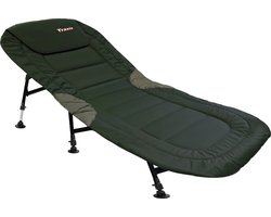 Traxis Flat-Bed Kampeerbed - Opvouwbaar - Ligbed - Veldbed - Visbed - Verstelbaar - Karper Stretcher - Bedchair - Groen Traxis Flat-Bed Kampeerbed - Opvouwbaar - Ligbed - Veldbed - Visbed - Verstelbaar - Karper Stretcher - Bedchair - Groen