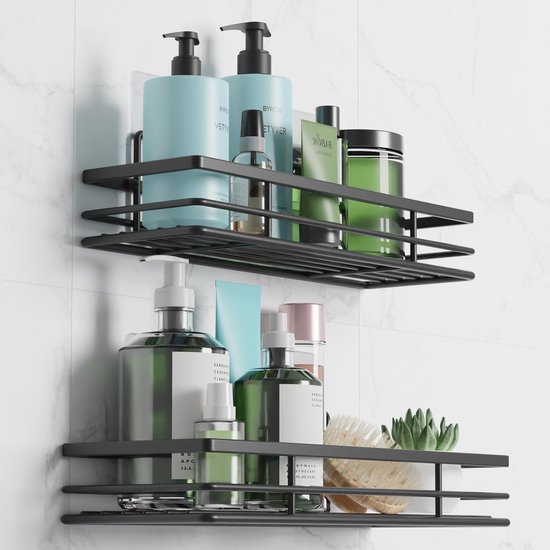 LIUBEI Toiletrek met 3 verdiepingen met douche-organizer LIUBEI Toiletrek met 3 verdiepingen met douche-organizer
