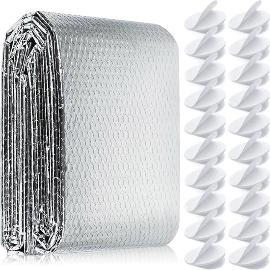 Film isolant en aluminium pour Radiateurs - Réflecteur thermique pour mur, grenier, bateau et caravane