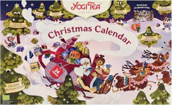 Yogi Tea Adventskalender 2024 - 24 Biologische Theesoorten voor Elke
