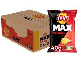 Lay's Max Naturel - Ribbel Chips - 20 x 40 gram