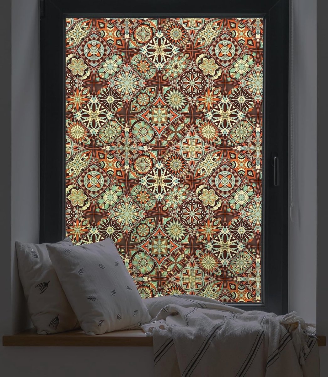 Privacy Raamfolie - Hefbepalende Anti-UV Folie voor Badkamer en Douchedeur - 44,5 x 200 cm
