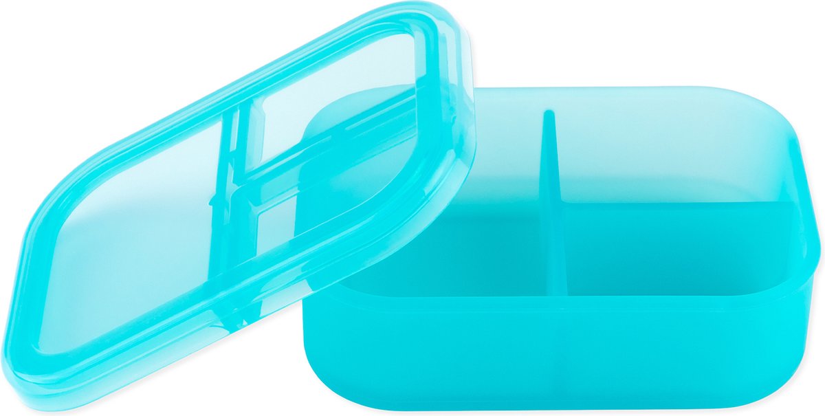Bumkins - Siliconen Bento Box (3-vaks) - Blauw