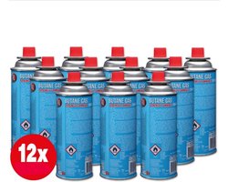 Gasfles butaan gasbus met inhoud van 227gram - 12 stuks in de verpakking