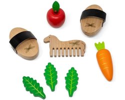 Hobby Horse Verzorgingsset - borstels voederset borstelset stok paard stokpaard