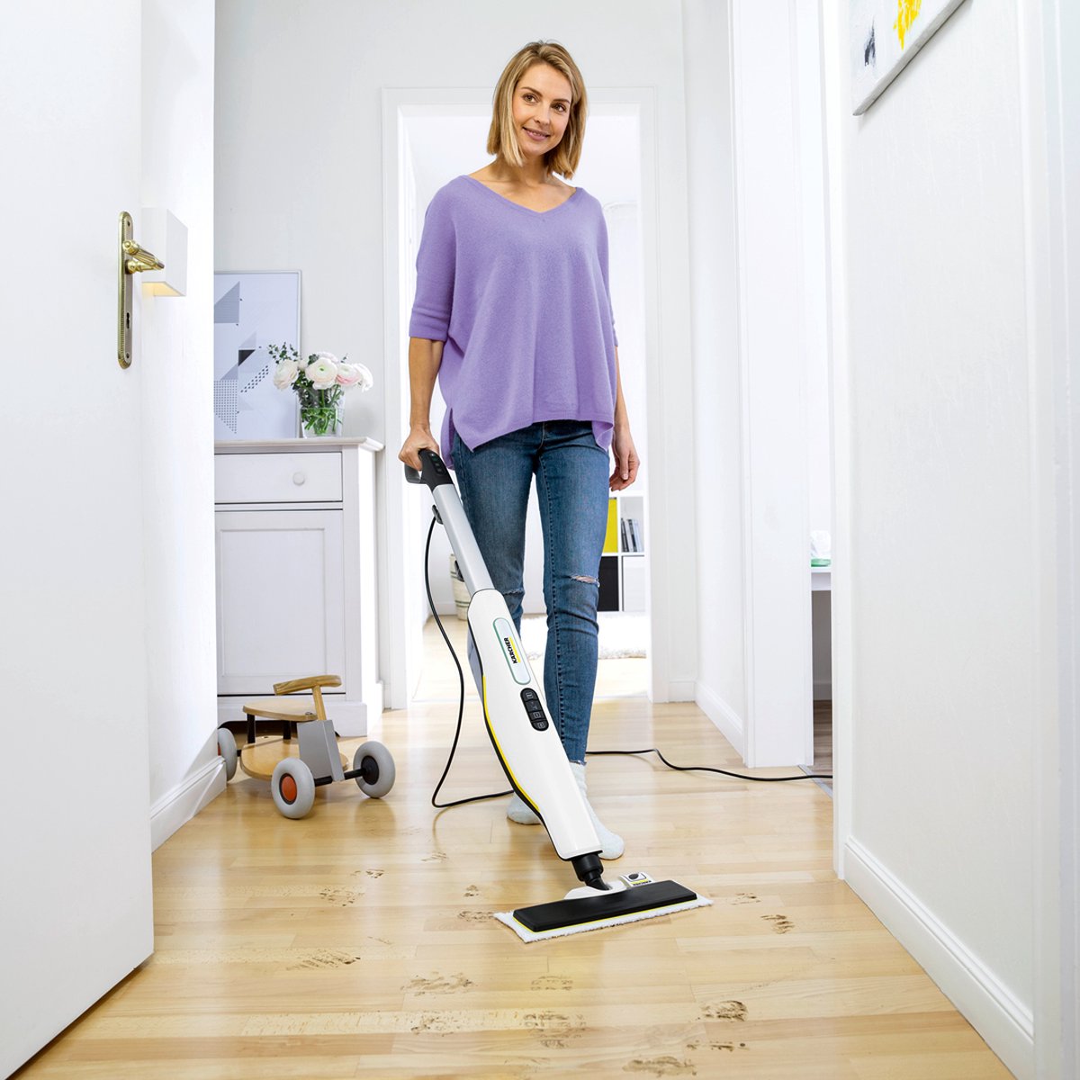 Kärcher SC 3 Upright Stoomreiniger - 30 sec opwarmtijd - 1600 W - Oppvervlakteprestatie 60 m2 - Reservoir 0,5 l - Continue vulbaar – foto 4