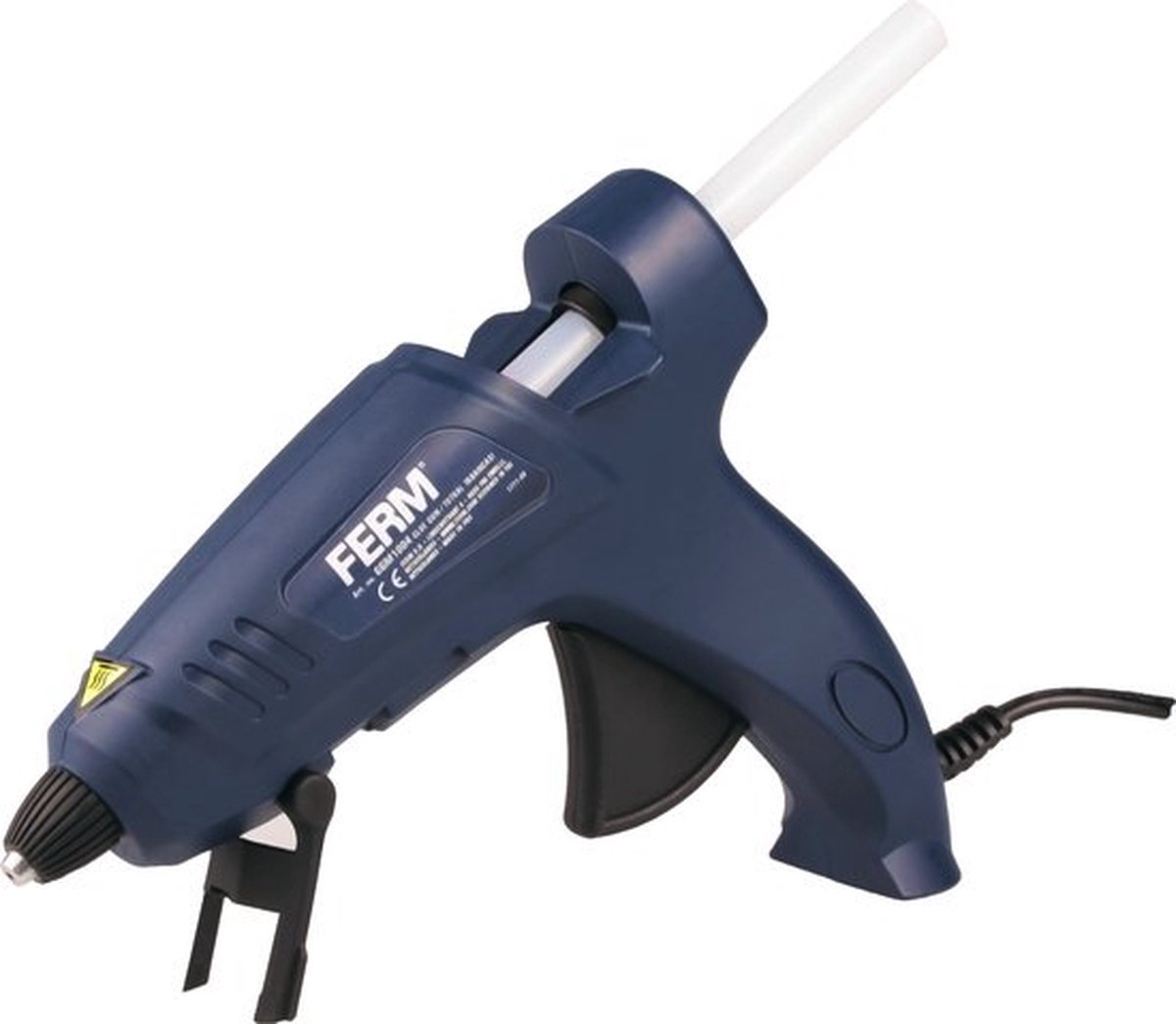 FERM - GGM1006 - Lijmpistool - 70 Watt - met - steun - Snel warm - 11mm diameter lijmpatronen - Inclusief - 2 lijmsticks - Glue gun - Hele lijm pistool