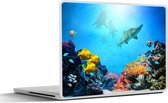 Sticker pour ordinateur portable - 14 pouces - Mer - Pêche - Corail