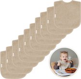 Bavoirs Funnies , paquet de 10 | Pierre de sable | Set de 10 pièces | Bavoir pour Enfants | Bavoirs Bébé | Bavoir
