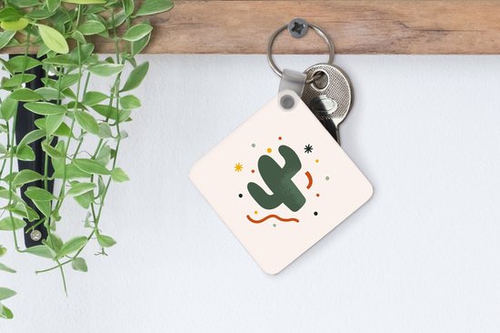 Porte-clés - Cactus - Confettis - Été - Plastique