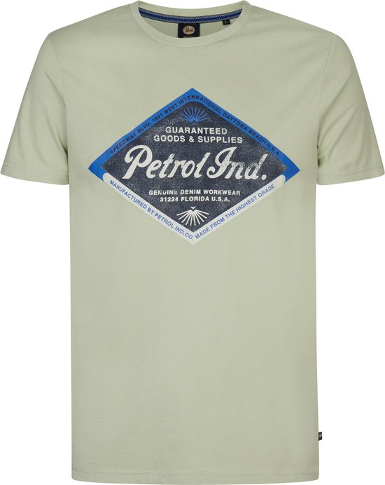 Petrol Industries - Heren Artwork T-shirt Bluefin - Groen - Maat XL