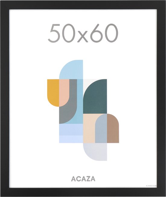 ACAZA Fotolijst 60x80 cm Warm Eiken – MDF Hout en Plexiglas – Voor Foto's, Posters en Puzzels – Staand of Liggend – Wanddecoratie