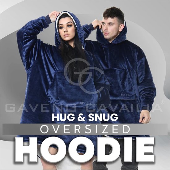Super Zachte Deken met Capuchon voor Dames en Heren - Warme Fleece Deken Hoodie met Voorzak - One Size van The Friendly Toast — afbeelding 2