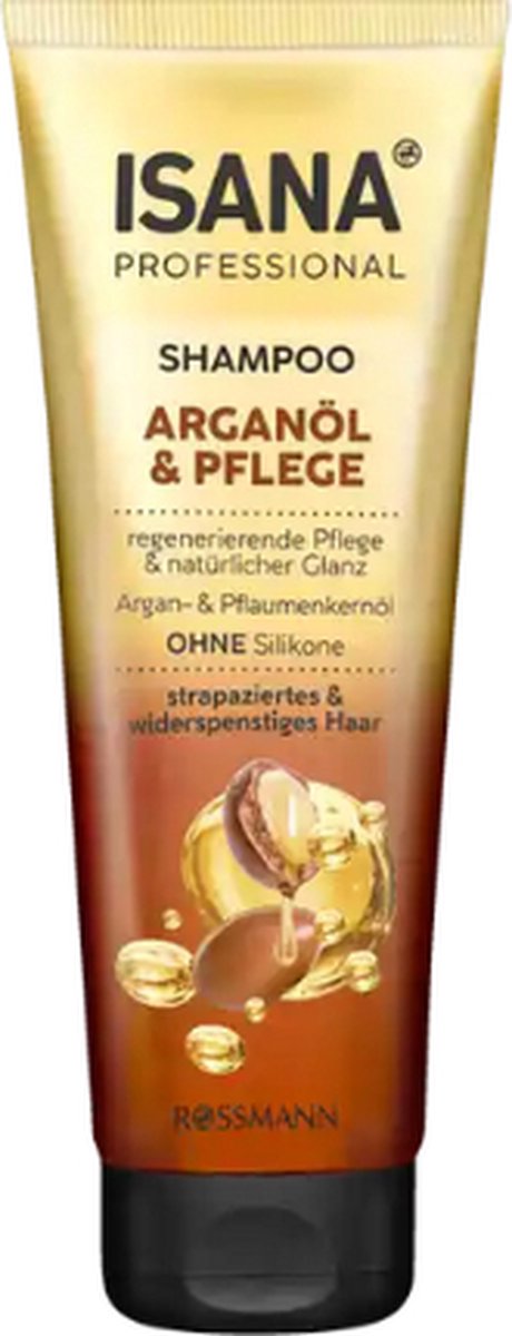 ISANA Professional Shampoo Arganolie & Care | 250 ml - Vegan Haarshampoo met Arganolie en Panthenol | Siliconenvrij