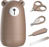 Bol.com Baby nagelknipper set met schattig hoesje voor pasgeboren manicure en pedicure aanbieding