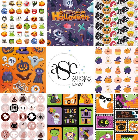 Halloween Stickers – 96 Stickers – 2 Stickervellen Traktatie ...