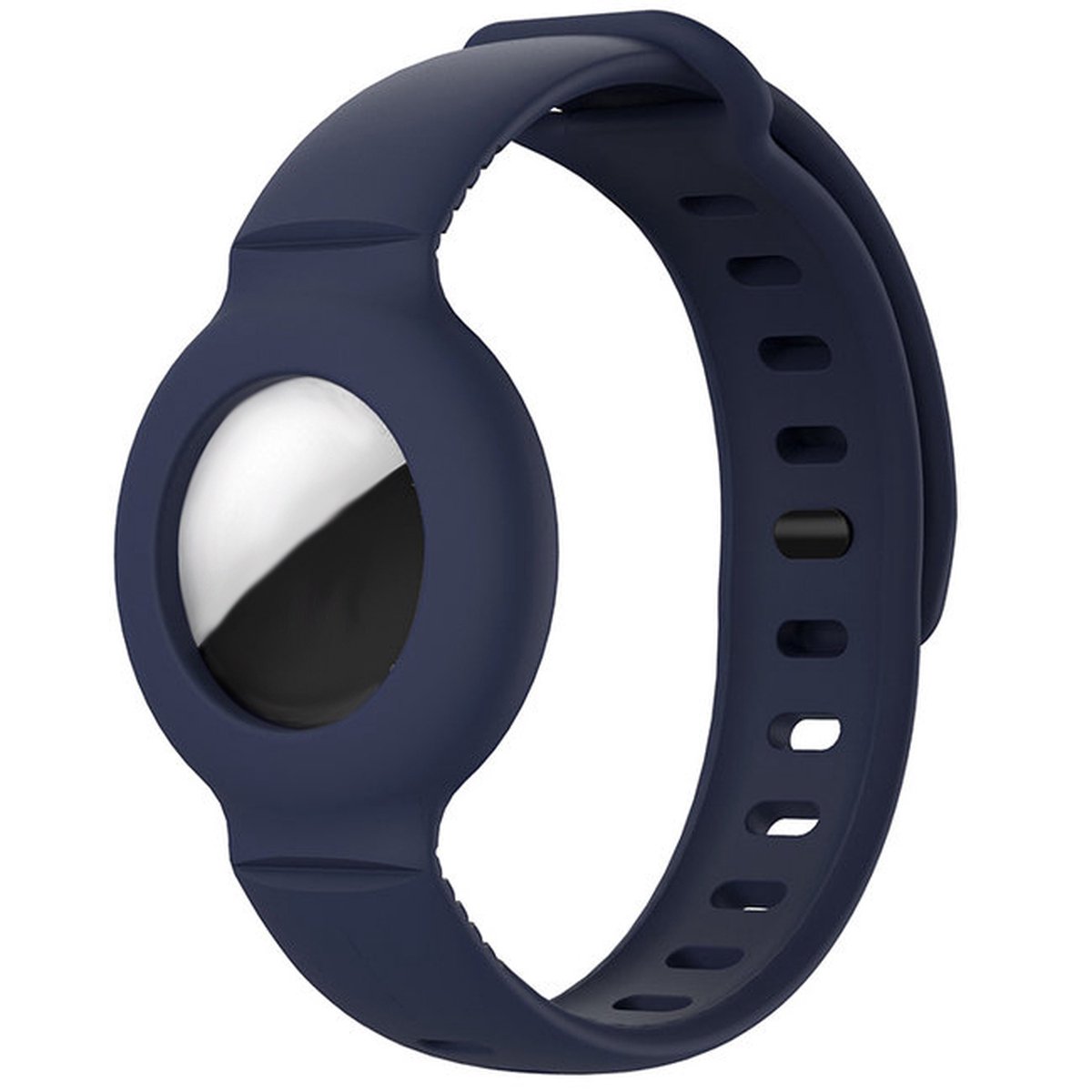 Consumerce® Siliconen Armband Geschikt voor Apple AirTag - Navy - Kind Polsband - Kids GPS Horloge - Peuter - Tracker - Ouderen - Kinderhorloge - Kinderen - Volgsysteem - Trackers Armbanden