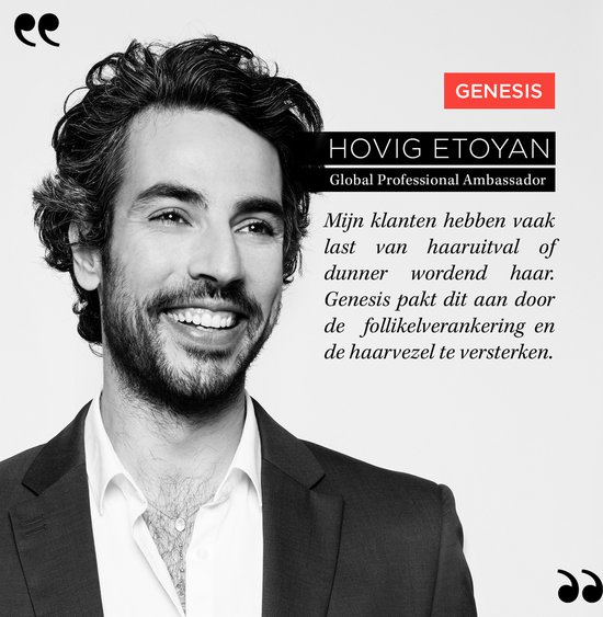 Hovig Etoyan, Ambassadeur Professionnel Global Kérastase, cheveux sombres et barbe, souriant.