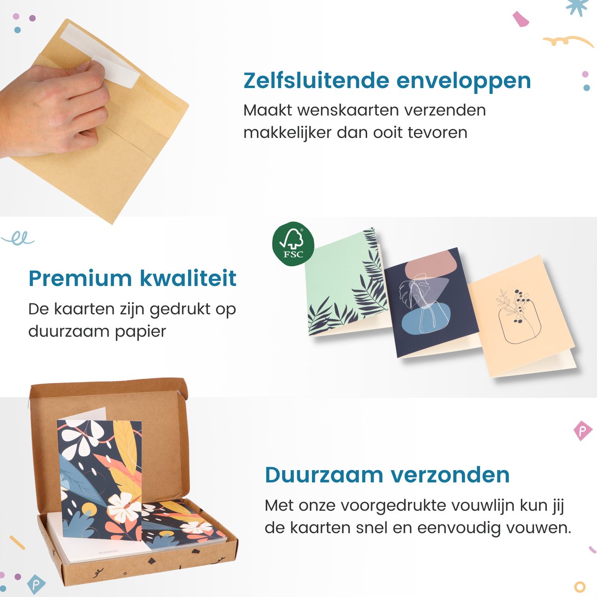 Dierenkaart bij op paarse bloem - Wenskaarten
