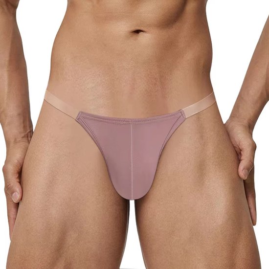 Slips Homme Bracelets Transparentes - Sous-vêtements Sexy - Lingerie - Rose