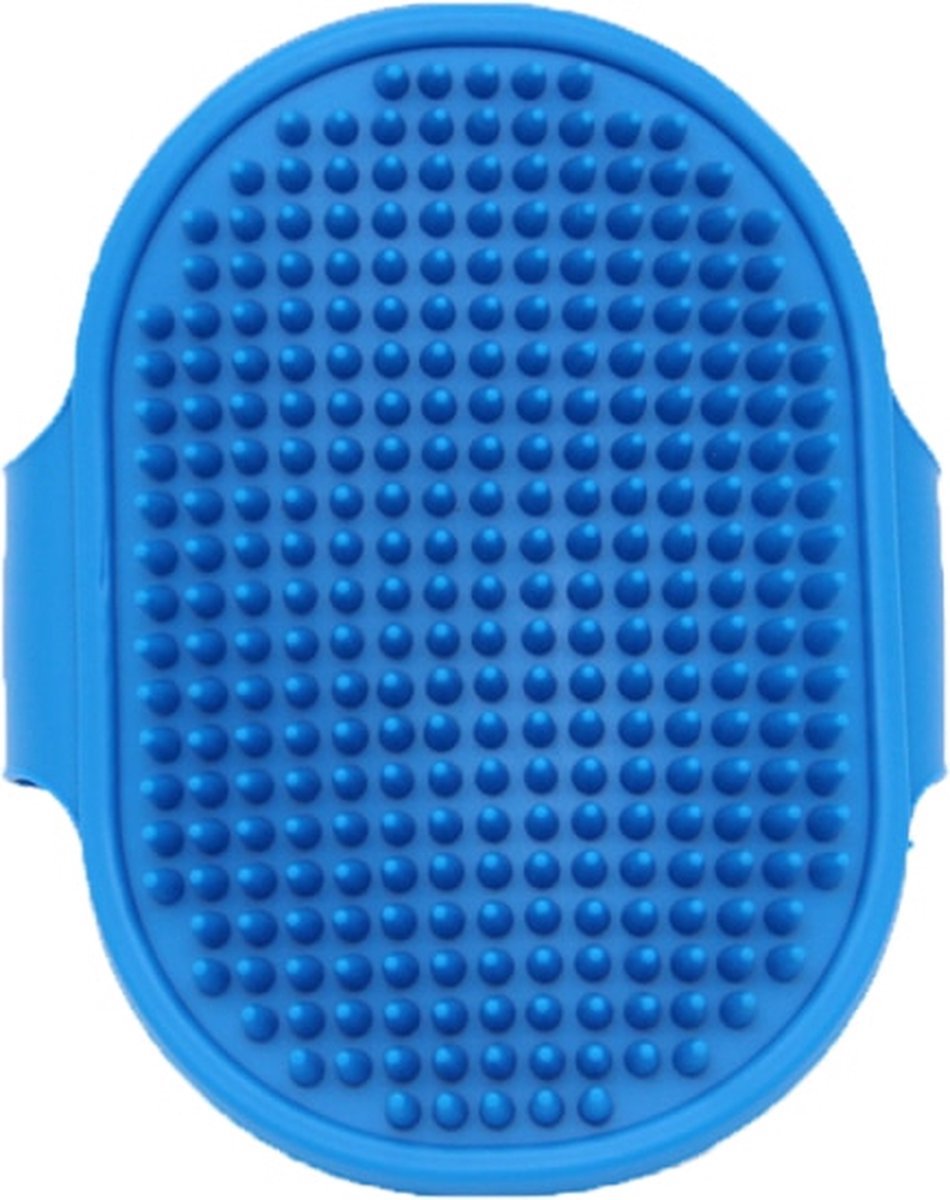 Schoonmaak Handschoen Borstel voor Huisdieren – Ontharing Kam Borstel Zacht Siliconen en Massage – Geschikt voor Alle Vachttypen en Leeftijden – Gemakkelijk Schoonmaken – Huisdierhaar Hond Borstel – Hondenborstel – kattenborstel – Blauw