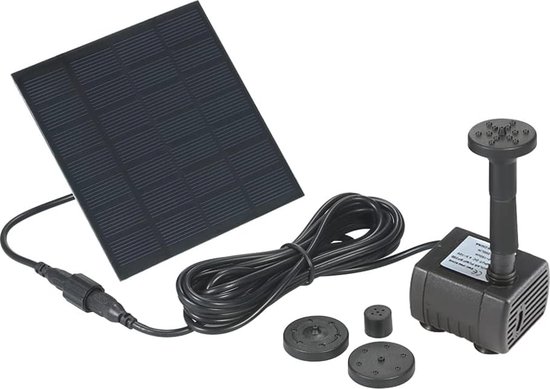Zonne-energie Tuinfontein met Waterpomp - Energiebesparend en Milieuvriendelijk - Voor Vijvers en Tuinen