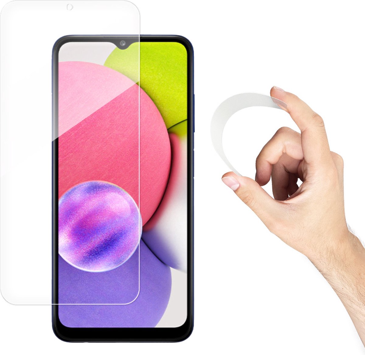 Wozinsky Nano Flexi Glasfolie Voor Samsung Galaxy A03 A03S Hoge Bescherming