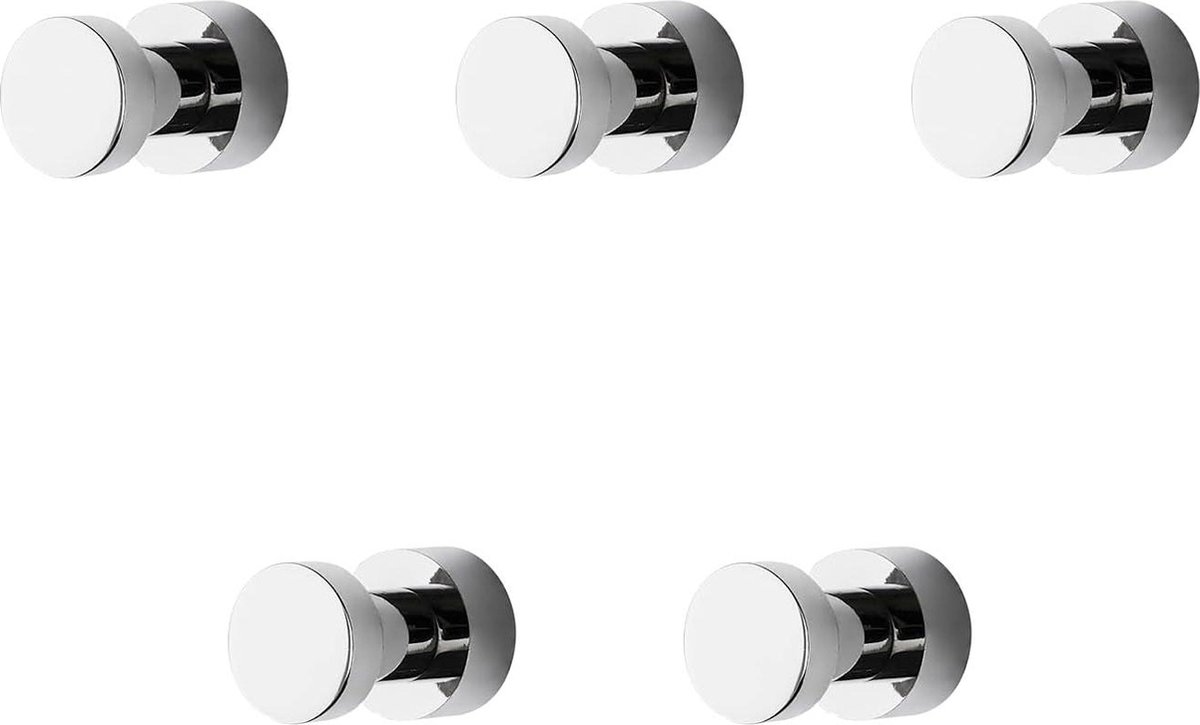 Handdoekhaak 5 Stuks Metalen Zelfklevende Haken Voor Badkamers Roestbestendig