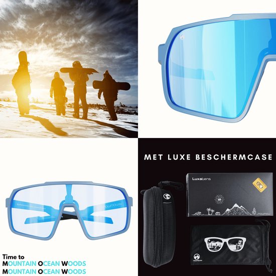 MowMow® Fotochromatische Zonnebril - Sportbril - Fietsbril - Wintersport - LuxaLens - SuperHero-003 van MowMow — afbeelding 5