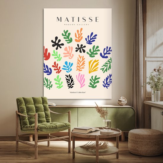 Affiche 120x160 cm - Matisse - Art abstrait - Arc-en-ciel - Pastel - Posters - Décoration chambre - Décoration murale salon - Décoration murale chambre XXL