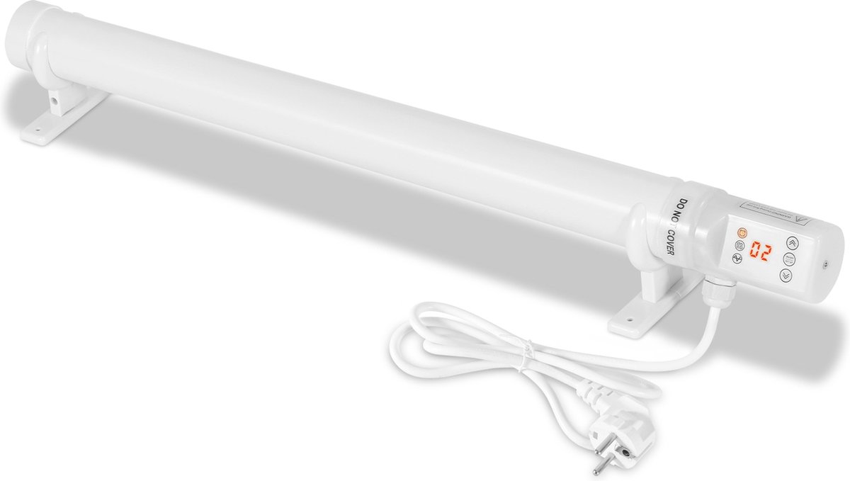 Kasverwarming Broeikasverwarmer Elektrische staafverwarming Wit voor kassen Flexibele installatie 120W