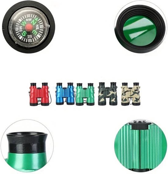 Jumelles Bovista - Jumelles compactes - Jumelles - Ornithologue - Observation des oiseaux - Jouets - Rouge