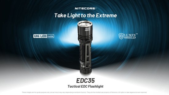 Nitecore EDC35 lampe de poche rechargeable