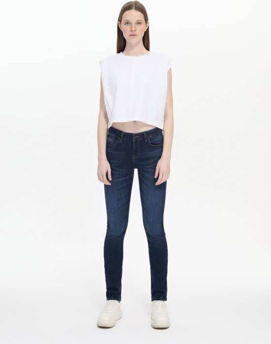 LTB Jeans Aspen Y – Jean Slim Femme Coupe Étroite Confortable, 5 Poches, Bleu Denim De Qualité, Taille Normale
