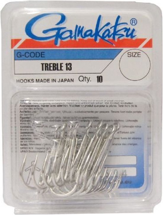 Gamakatsu Treble 13 Nickel Nickel 1/ 0