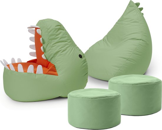 Ensemble de sièges pour enfants LUMALAND «Dino» (4 pcs.) - vert pastel