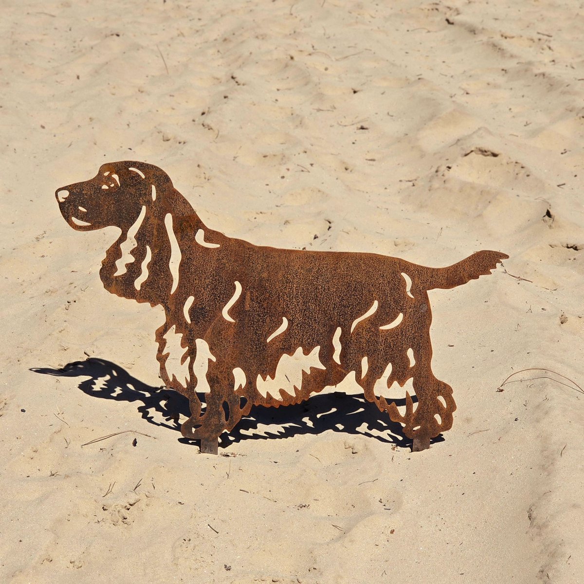 Engelse Cocker - Silhouet hond - Cortenstaal - NL Fabrikaat