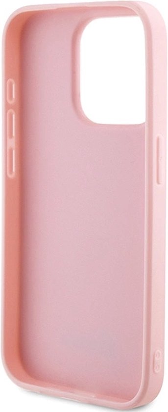 Coque arrière Guess Iridescent Métal Script - Apple iPhone 15 Pro Max (6,7") - Rose