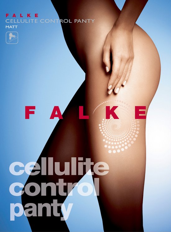 Falke Cellulite Control panty, mat, zwart.