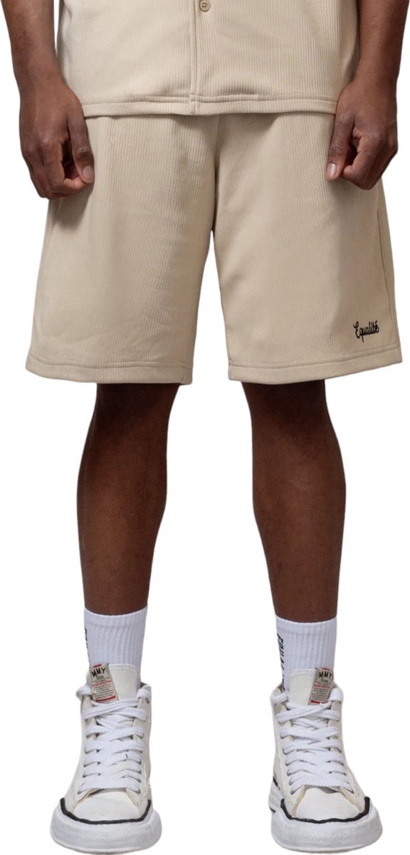 Equalite Heren Korte Broek Bruin EQ.24.2.8.1/130 RIBBED