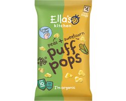 Ella's Kitchen - Biologisch Puff Pops 10+m Ewrt & Maïs - 5 x 36 gr - Voordeelverpakking