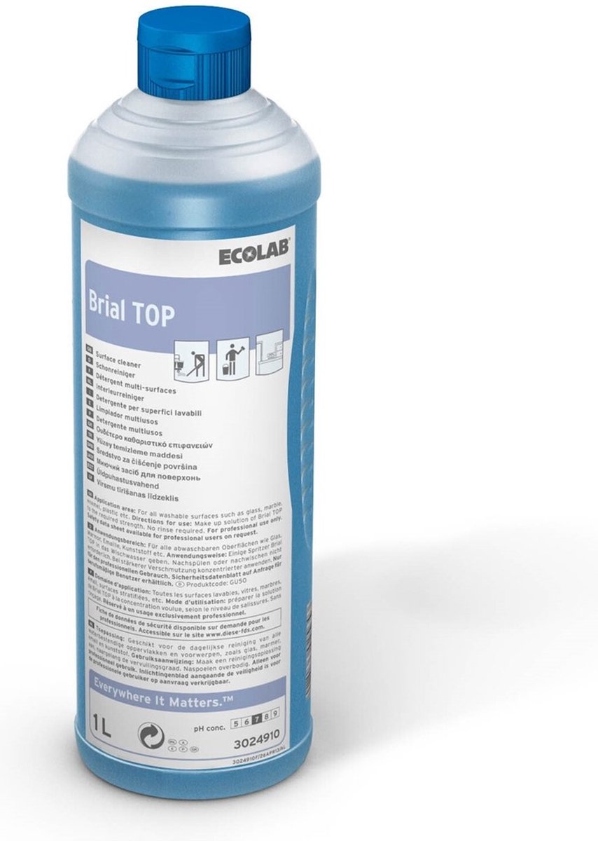 ECOLAB | Brial Top | Vloerreiniger / Interieurreiniger | 1L