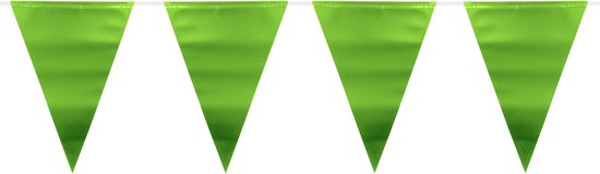 Tapis métallisé vert guirlande - 6 mètres