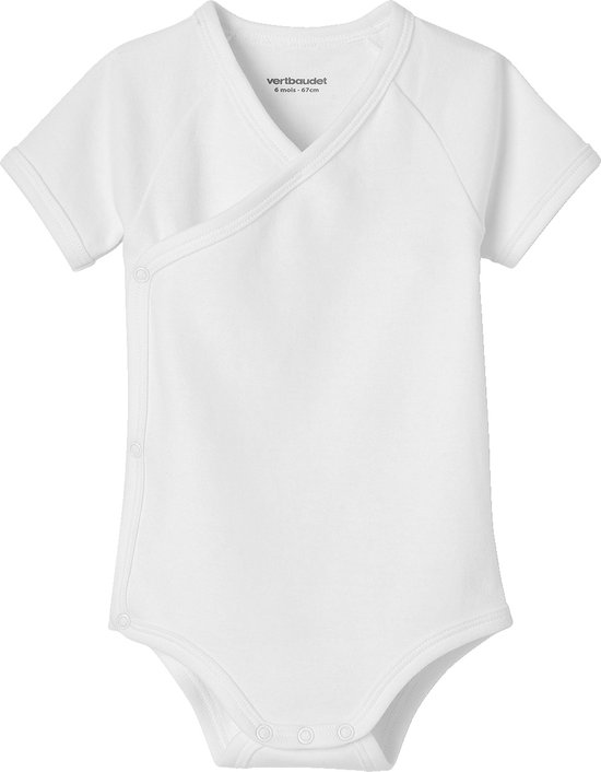 Vertbaudet Lot de 5 bodies manches courtes bébé ouverture naissance BASICS