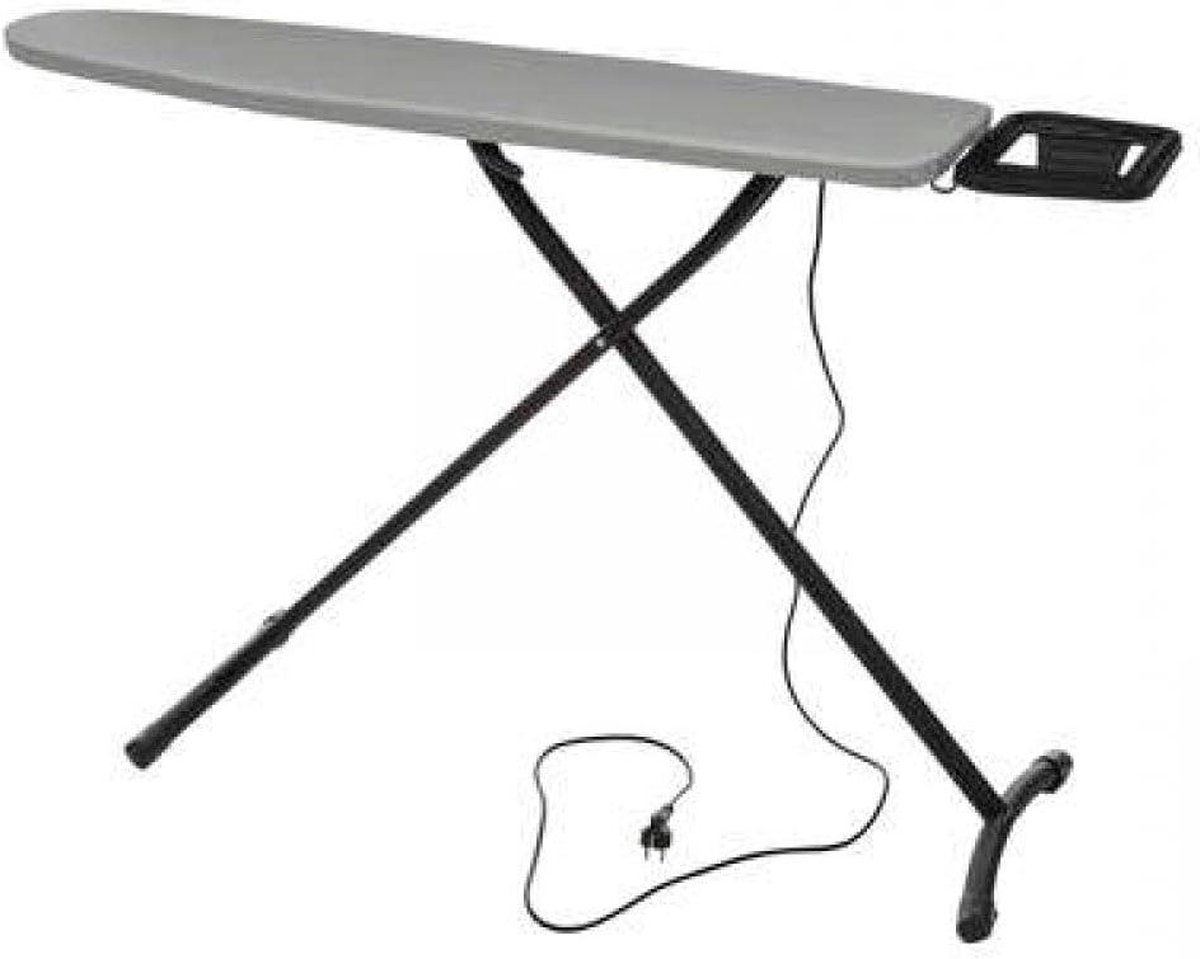 Goedkoopste Strijkplank - 119 x 35 cm met grijze stekker - extra breedemodel