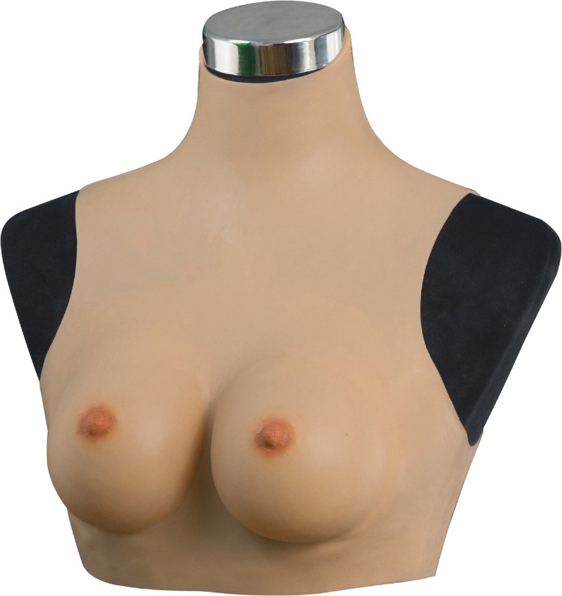 Korte Siliconen Borst - A-cup - 100% hypoallergene medische siliconen - protheses - + kanten choker - Wearable Borst - Kunstmatige Nep Borst - Korte Valse Borsten - Siliconen Huid - Crossdresser - Transgender - Mastectomie - Femboy - Body4Everybody