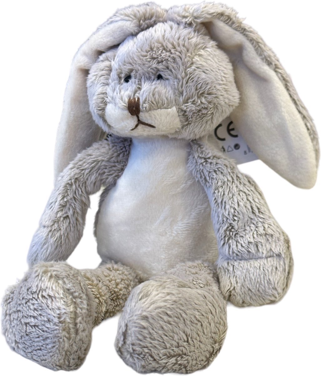 Take Me Home Knuffel Konijn Pluche 19 X 29 Cm Beige