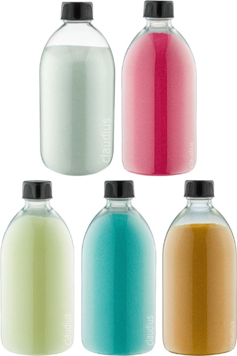 Goedkoopste Scrubzout - 650 gram - set van 5 verschillende geuren - Aluminium Dop - Zen Moment, Hamam, Appel-Kaneel, Eucalyptus en Fruity Melon - Hydraterende Lichaamsscrub - Cadeau