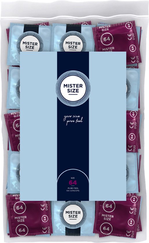 MISTER SIZE XXL condooms - maat 64 - 100 stuks